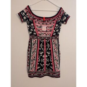 NWT! Chelsea & Violet Anthropologie Tapestry Stretch Mini Bodycon Dress Medium